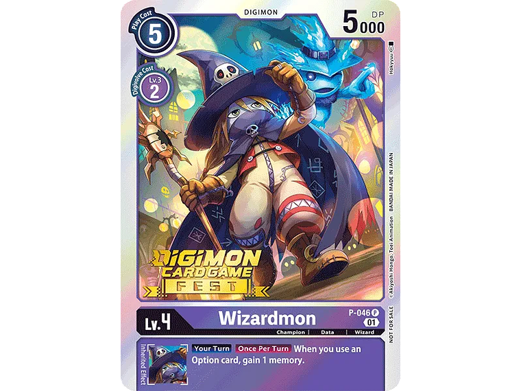 [P-046] [Wizardmon] [Digimon] [Promo] [Alternative Art] [Stamp] 1