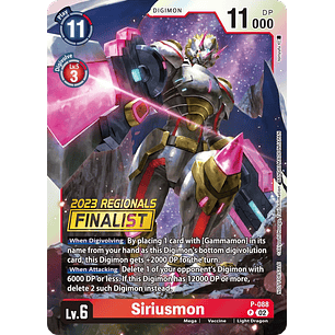 [P-088] [Siriusmon] [Digimon] [Promo] [Alternative Art] [Stamp]