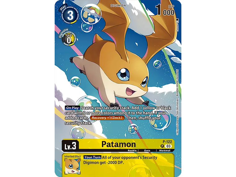 [P-122] [Patamon] [Digimon] [Promo] [Full Art] [Foil] 1