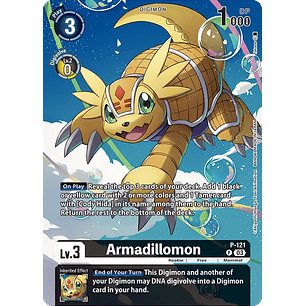 [P-121] [Armadillomon] [Digimon] [Promo] [Full Art] [Foil]
