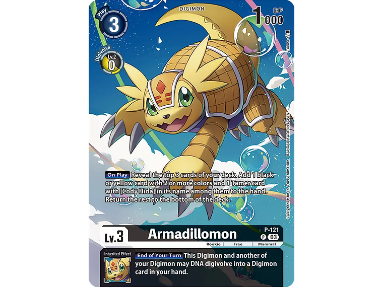 [P-121] [Armadillomon] [Digimon] [Promo] [Full Art] [Foil] 1