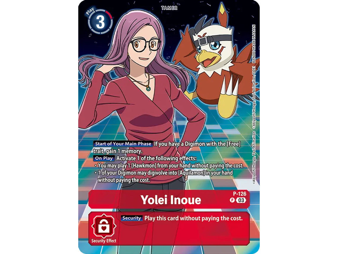 [P-126] [Yolei Inoue] [Tamer] [Promo] [Alternative Art] [Textured] 1
