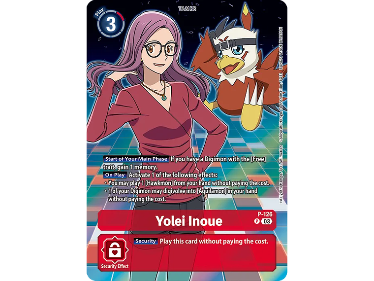 [P-126] [Yolei Inoue] [Tamer] [Promo] [Alternative Art] [Textured] 1