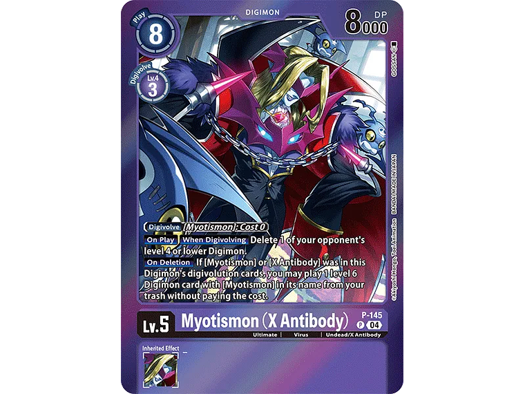 [P-145] [Myotismon (X Antibody)] [Digimon] [Promo] [Alternative Art] [Foil] 1