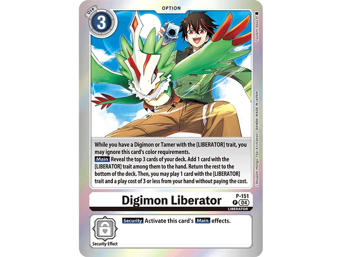 [P-151] [Digimon Liberator] [Option] [Promo] [Alternative Art] [Foil] 1