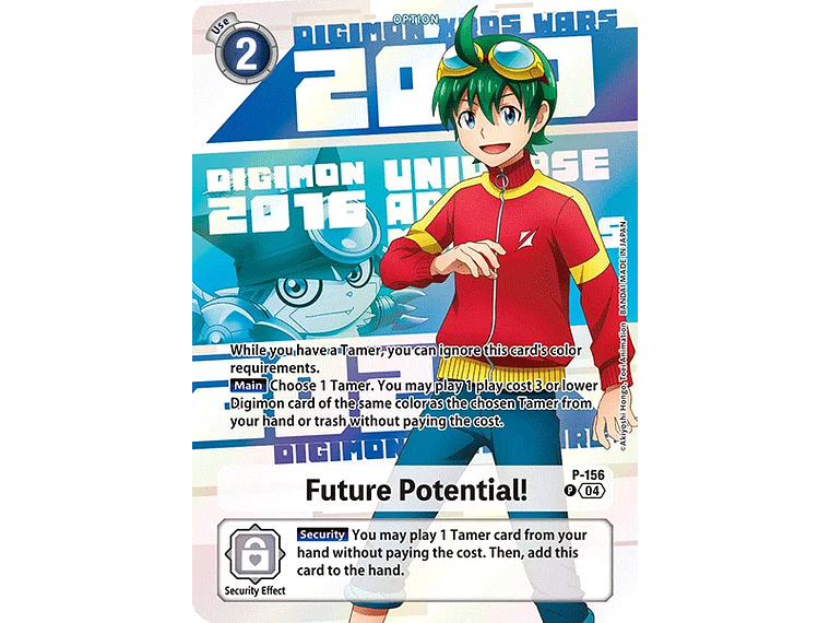 [P-156] [Future Potential!] [Option] [Promo] [Alternative Art] [Foil] 1