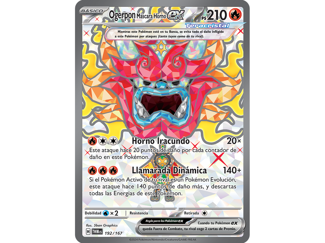 [192/167] [Heartflame Mask Ogerpon ex] [TWM] 1