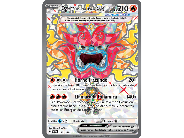 [192/167] [Heartflame Mask Ogerpon ex] [TWM] 1
