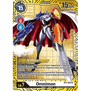 [BT1-084] [Omnimon] [Digimon] [Super Rare] [Alternative Art] [Stamp]