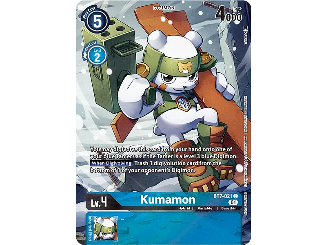 [BT7-021] [Kumamon] [Digimon] [Common] [Alternative Art] [Textured] 1
