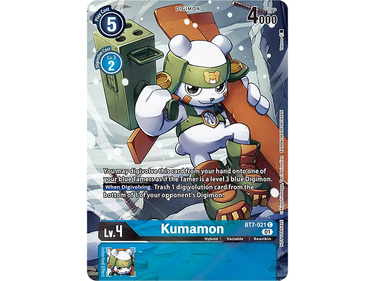 [BT7-021] [Kumamon] [Digimon] [Common] [Alternative Art] [Textured] 1