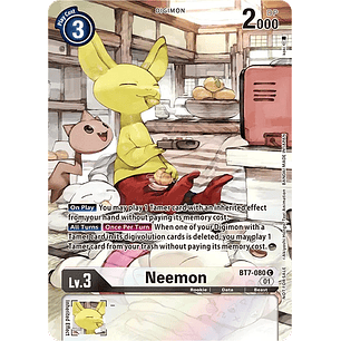 [BT7-080] [Neemon] [Digimon] [Common] [Alternative Art] [Textured]