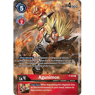[P-029] [Agunimon] [Digimon] [Promo] [Alternative Art] [Foil]