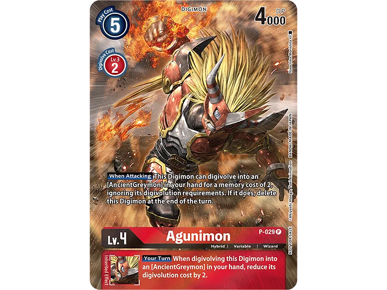 [P-029] [Agunimon] [Digimon] [Promo] [Alternative Art] [Foil] 1