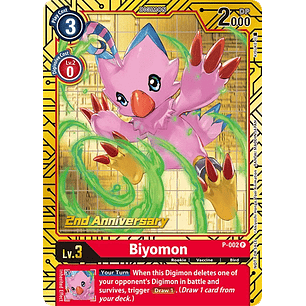 [P-002] [Biyomon] [Digimon] [Promo] [Alternative Art] [Stamp]