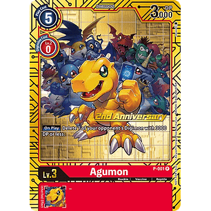 [P-001] [Agumon] [Digimon] [Promo] [Alternative Art] [Stamp]