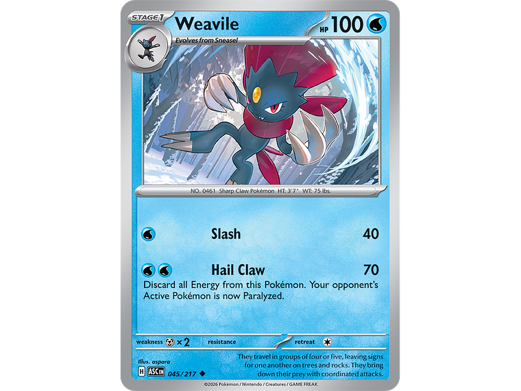 [045/217] [Weavil] [ASC] 1
