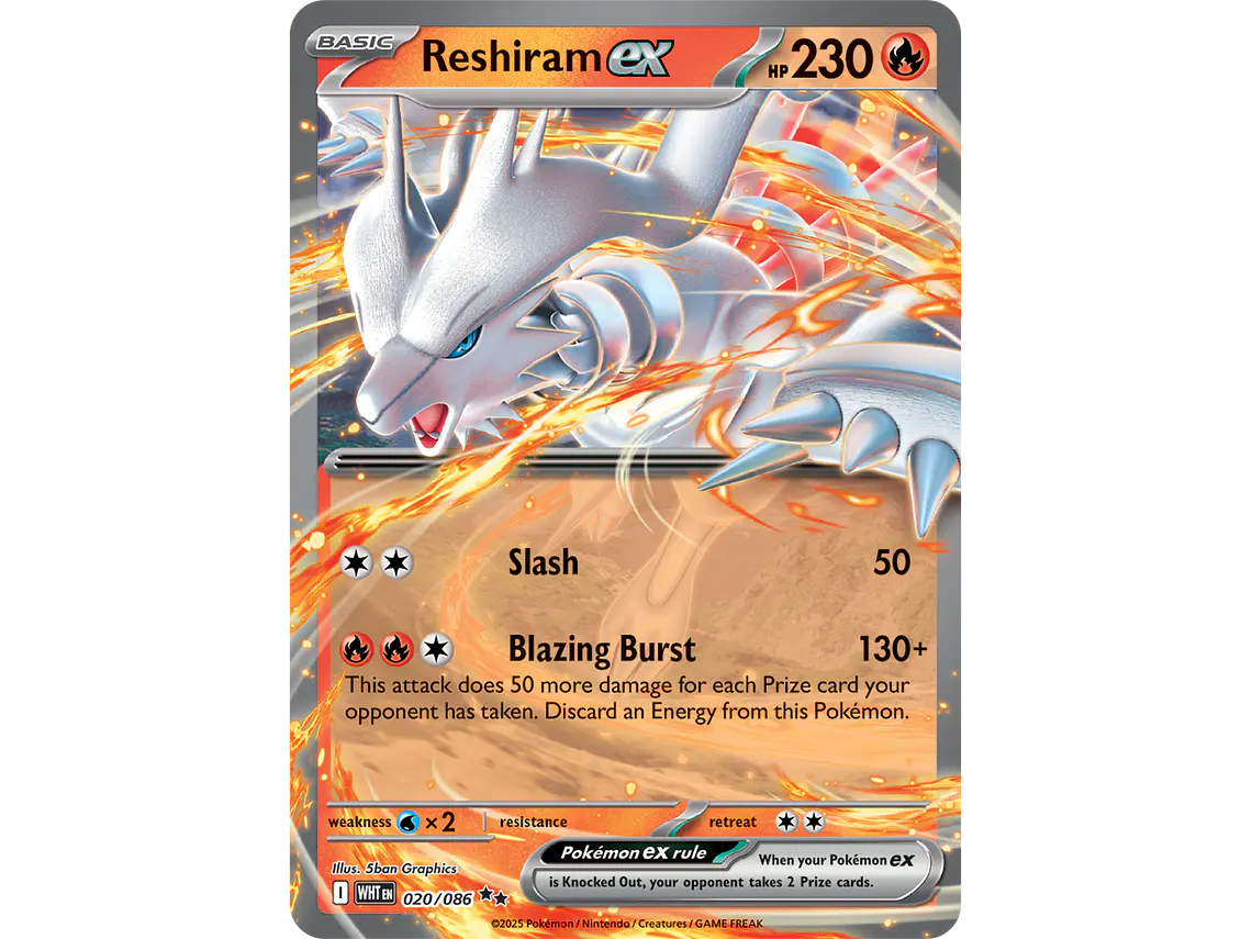 [020/086] [Reshiram ex] [WHT] 1
