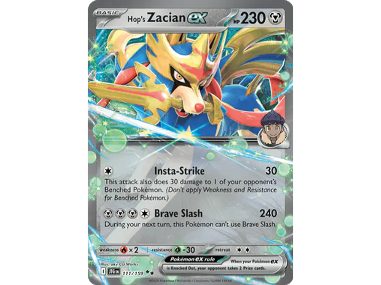 [111/159] [Hop's Zacian ex] [JTG] 1