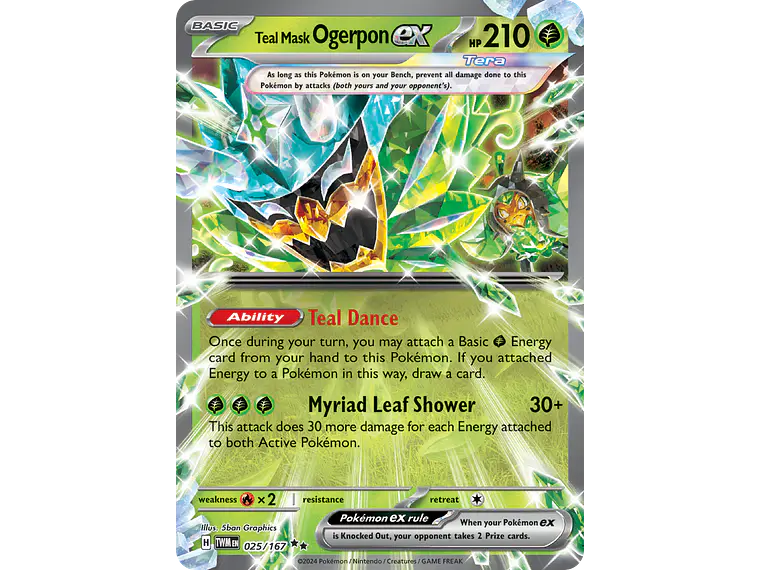 [025/167] [Teal Mask Ogerpon ex] [TWM] 1