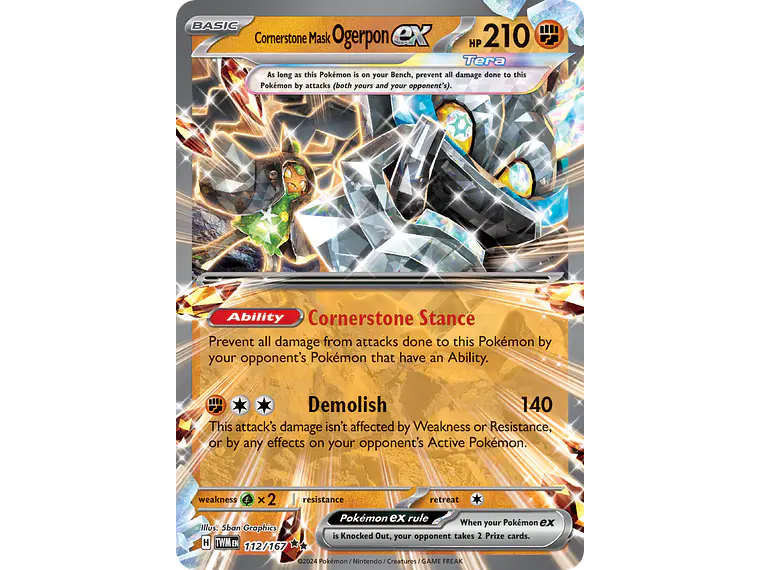 [112/167] [Cornerstone Mask Ogerpon ex] [TWM] 1
