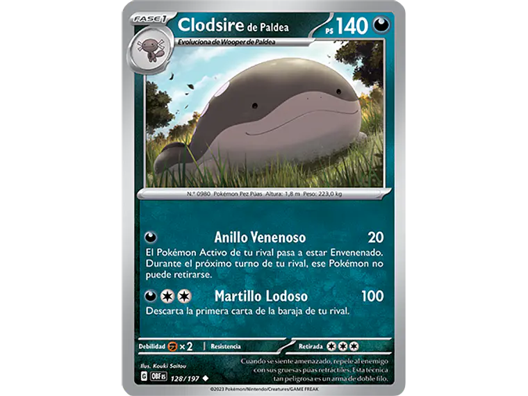 [128/197] [Paldean Clodsire] [OBF] 1