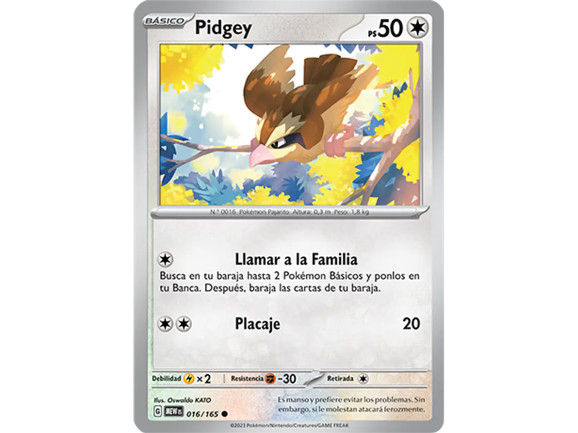 [016/165] [Pidgey] [MEW] 1