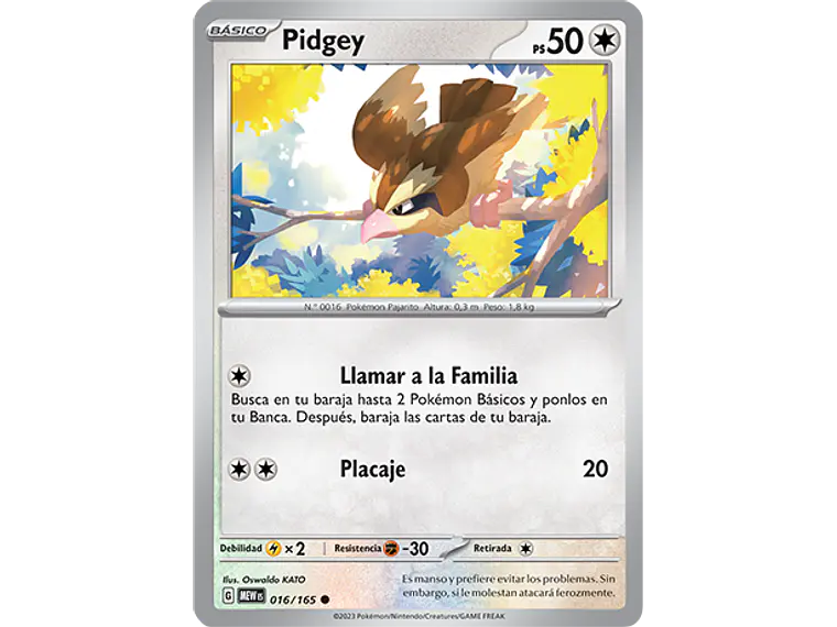 [016/165] [Pidgey] [MEW] 1
