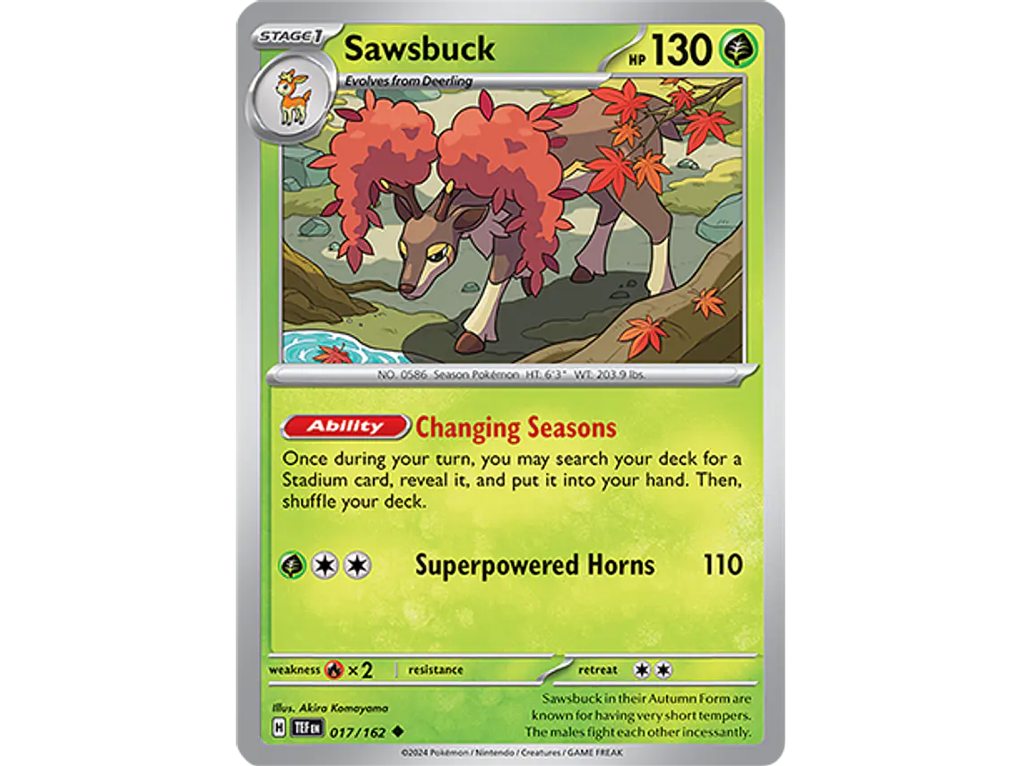 [017/162] [Sawsbuck] [TEF] 1