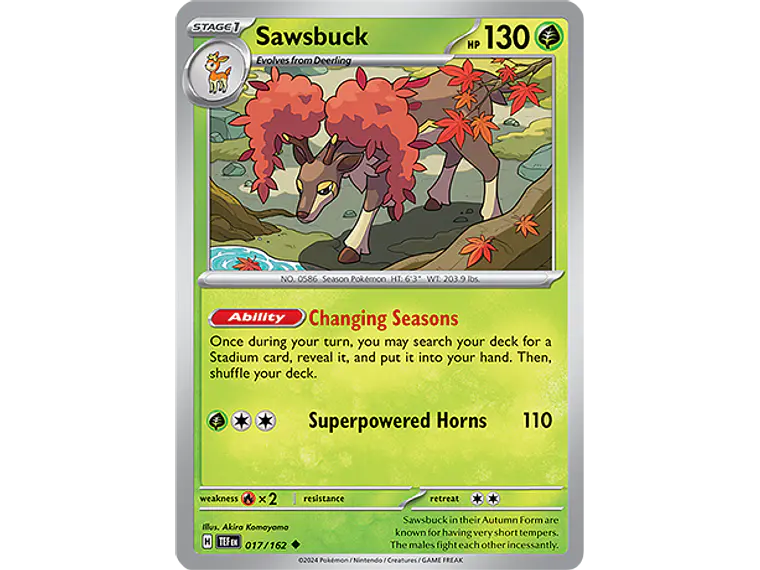 [017/162] [Sawsbuck] [TEF] 1
