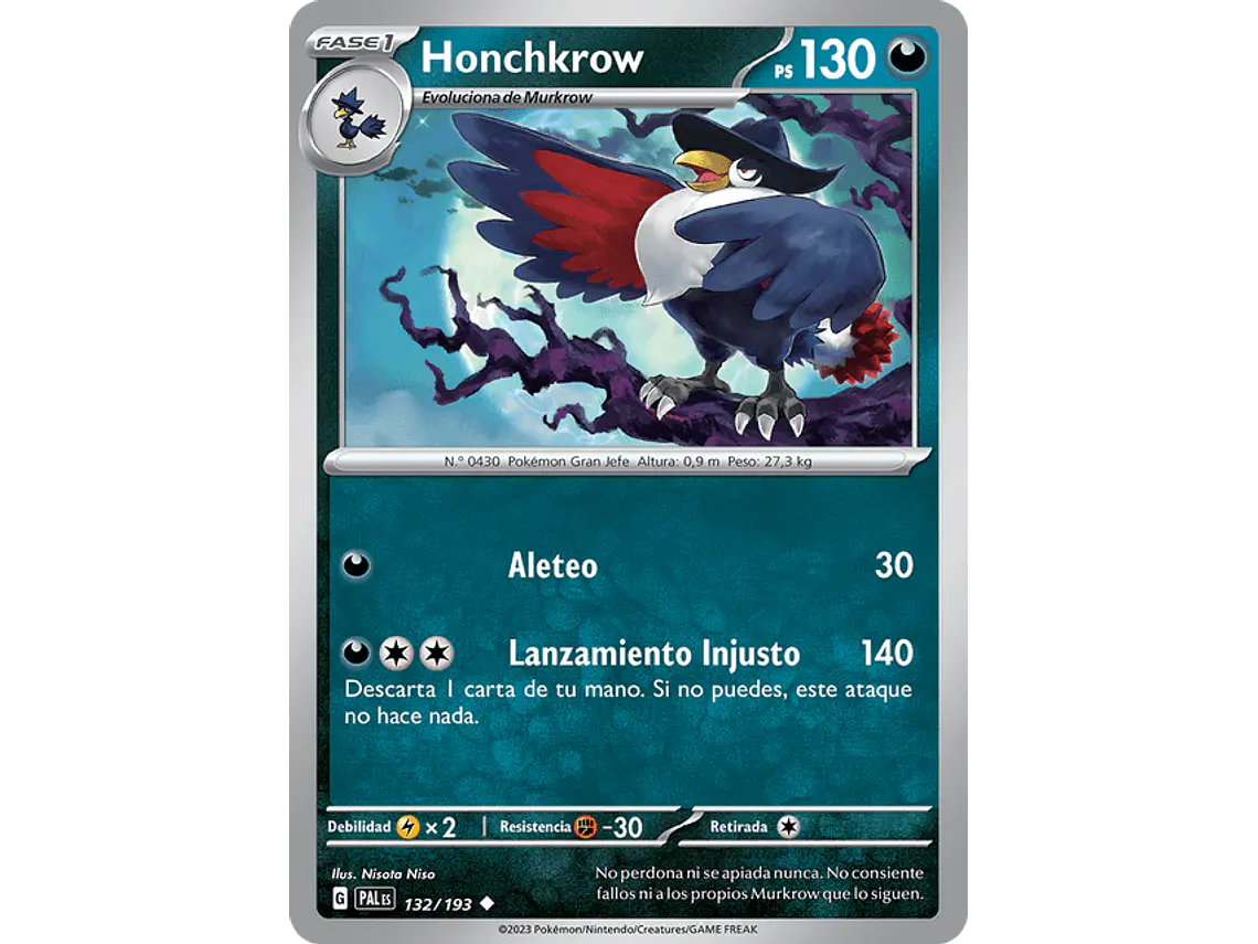 [132/193] [Honchkrow] [PAL] 1