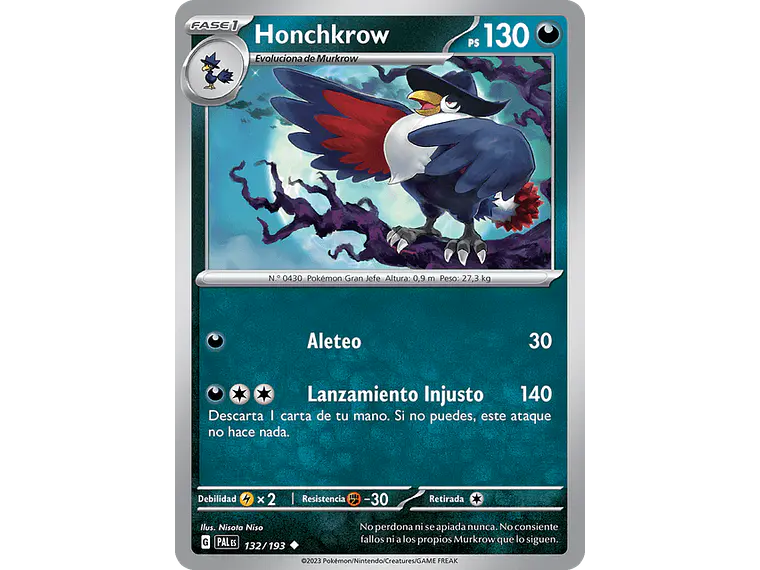 [132/193] [Honchkrow] [PAL] 1