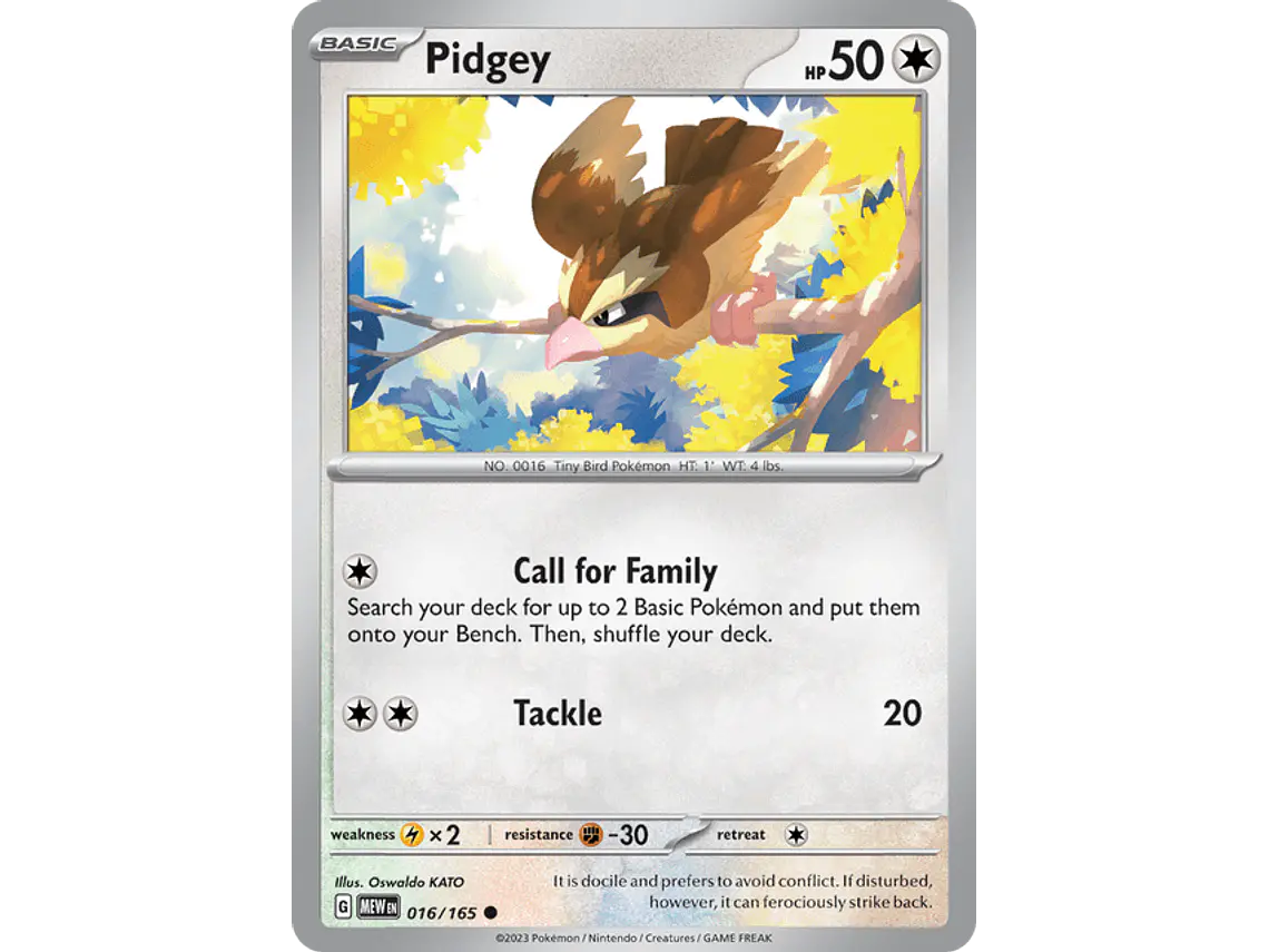 [016/165] [Pidgey] [MEW] 2