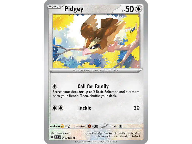 [016/165] [Pidgey] [MEW] 2