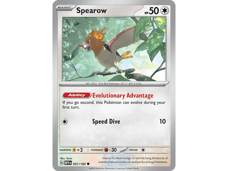 [021/165] [Spearow] [MEW] 2