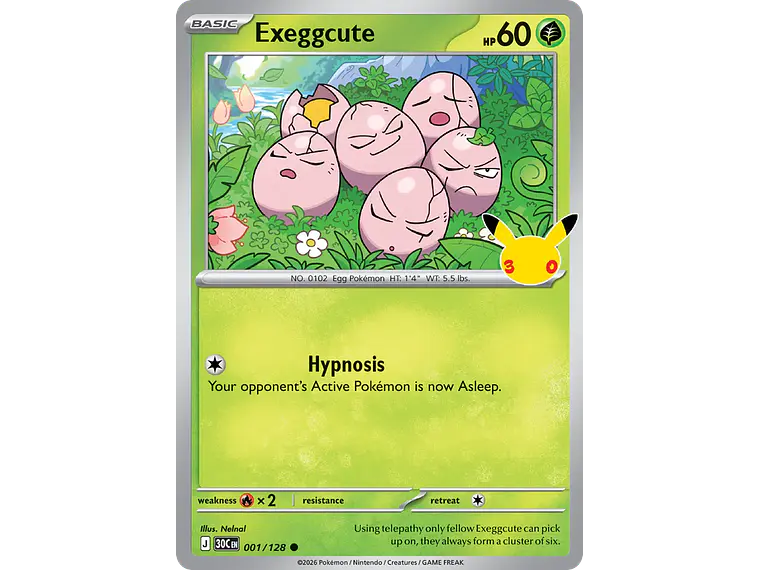 [001/128] [Exeggcute] [30C] 1