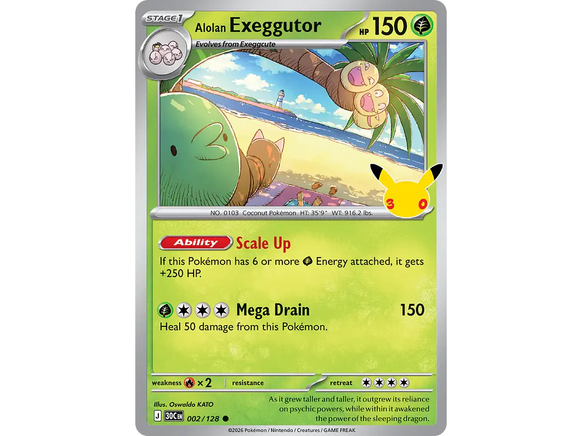 [002/128] [Alolan Exeggutor] [30C] 1
