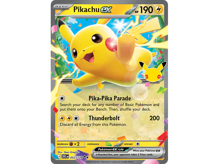 [053/128] [Pikachu ex] [30C] 1