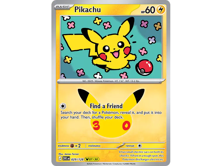 [029/128] [Pikachu] [30C] 1