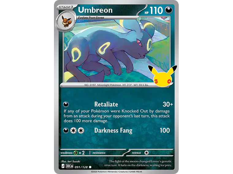 [091/128] [Umbreon] [30C] 1