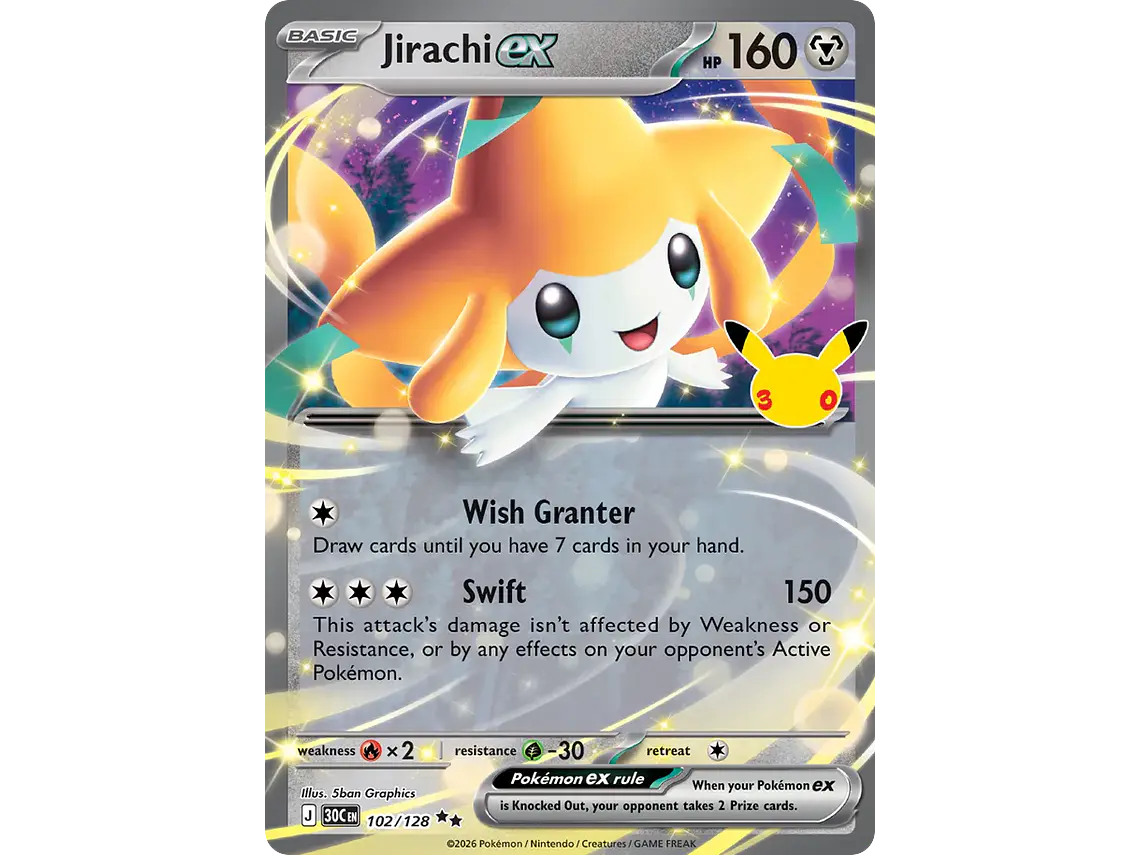 [102/128] [Jirachi ex] [30C] 1