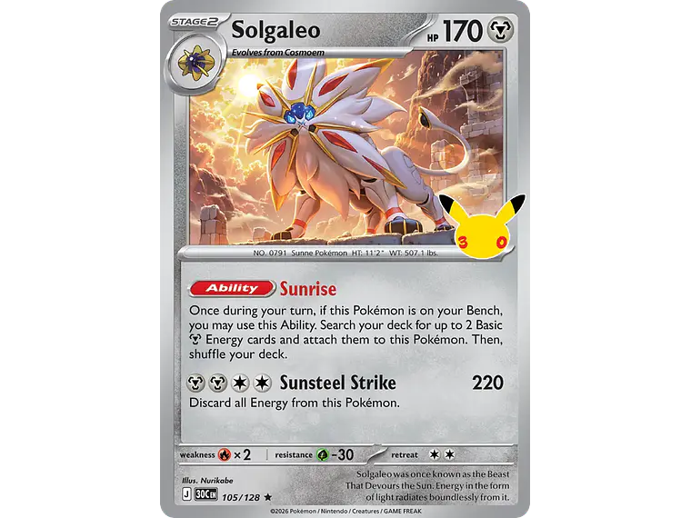 [105/128] [Solgaleo] [30C] 1