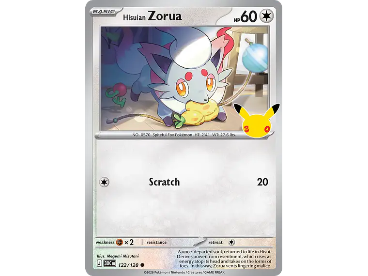 [122/128] [Hisuian Zorua] [30C] 1