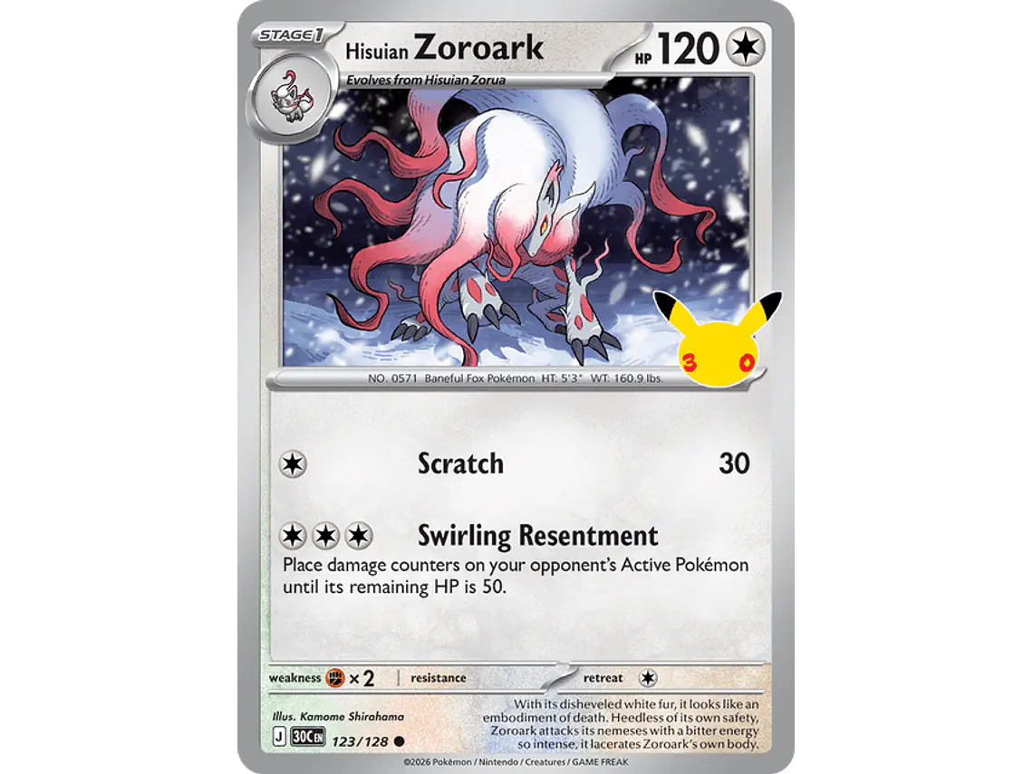 [123/128] [Hisuian Zoroark] [30C] 1