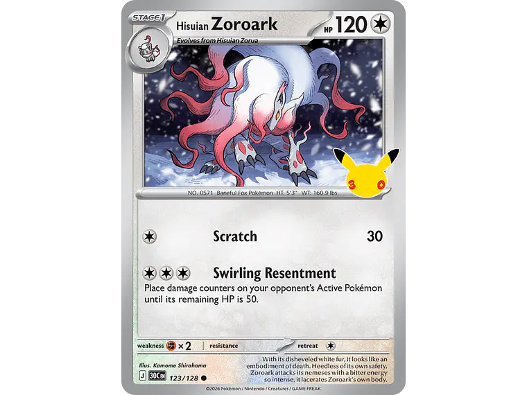 [123/128] [Hisuian Zoroark] [30C] 1