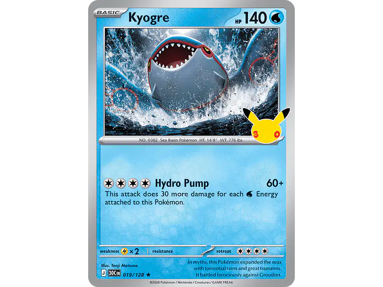 [019/128] [Kyogre] [30C] 1