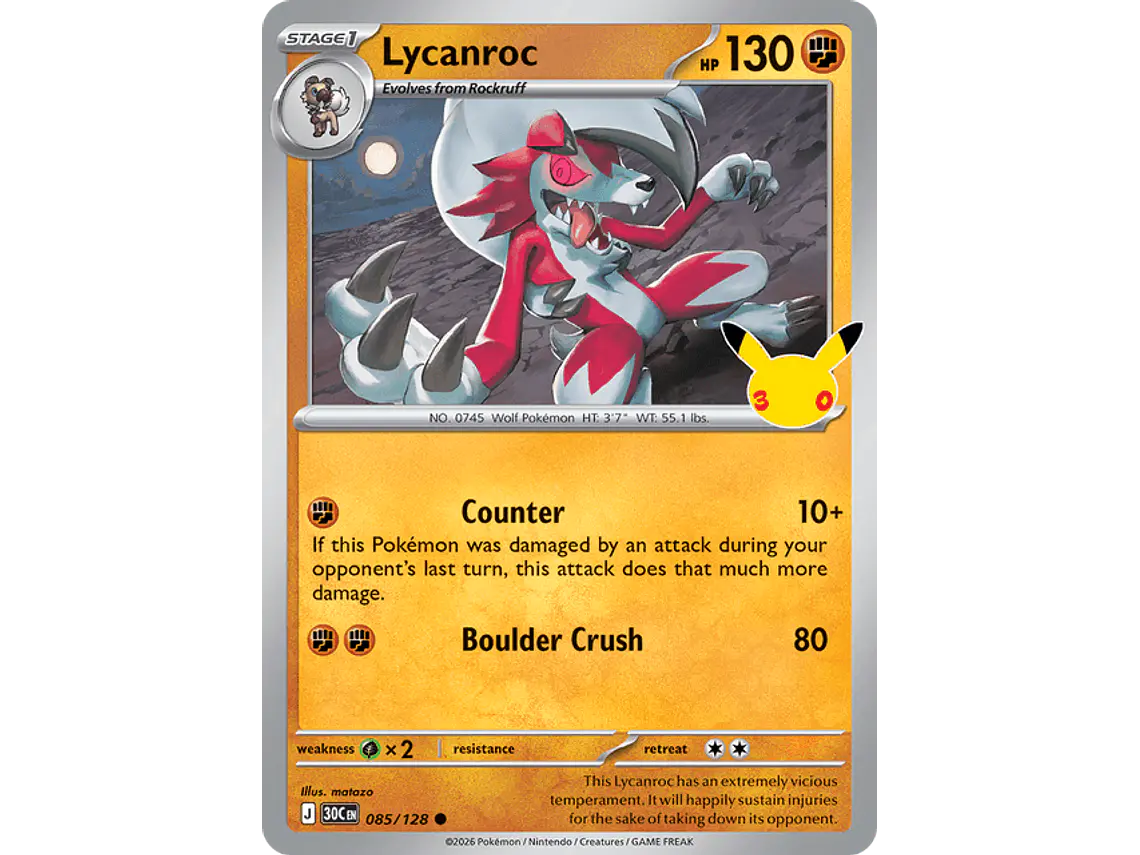 [085/128] [Lycanroc] [30C] 1