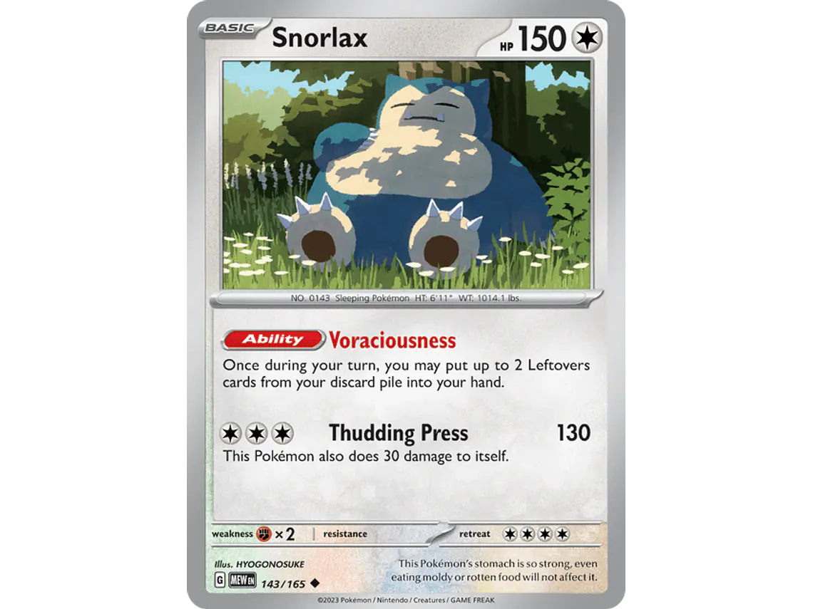 [143/165] [Snorlax] [MEW] 2