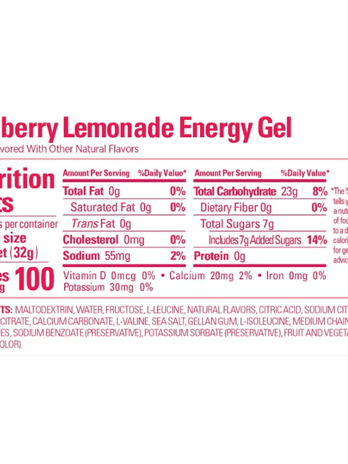 GU Energy Gel 32gr - Raspberry Lemonade 2