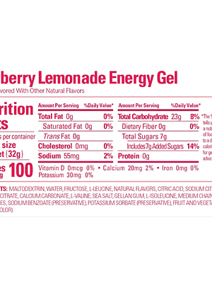 GU Energy Gel 32gr - Raspberry Lemonade